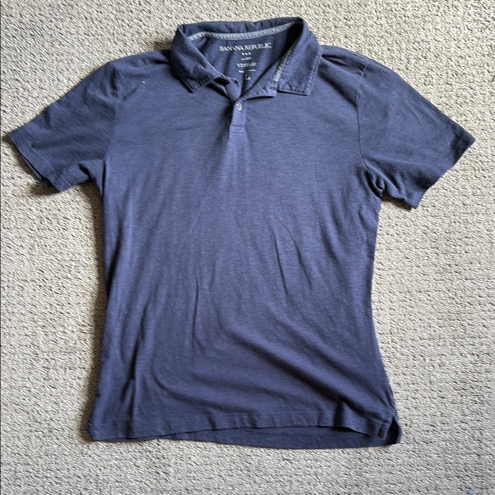 Banana Republic Men's Blue Polo Shirt
